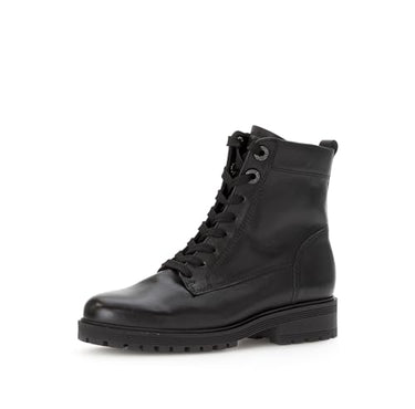 Gabor Damen Schnürstiefeletten, Frauen Stiefeletten,Komfortable Mehrweite (H),reißverschluss,schwarz (Micro),39 im Sale
